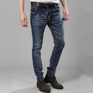 mens cotton skinny jeans